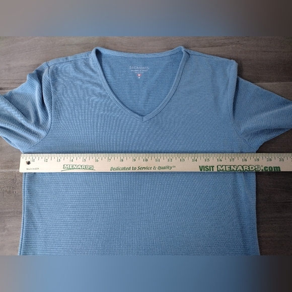 Segments textured modal tencel blend 3/4 sleeve top - Picture 4 of 12